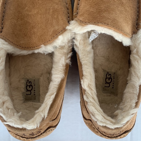 UGG Men\'s Ascot in Chestnut Slipper with Rubber Sole Size 11 main image 6